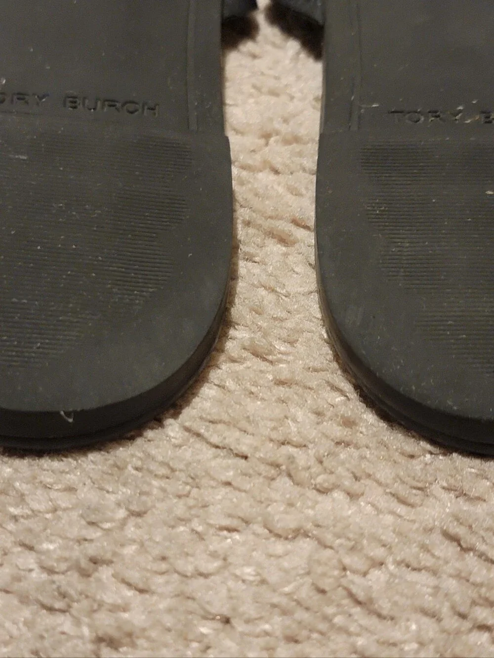 Tory Burch Miller Black Leather Sandals Size 12